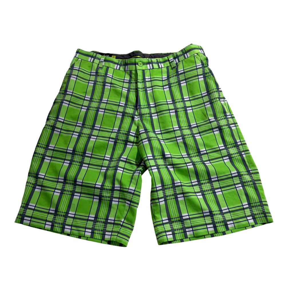 Sligo Green Plaid Performance Golf Shorts